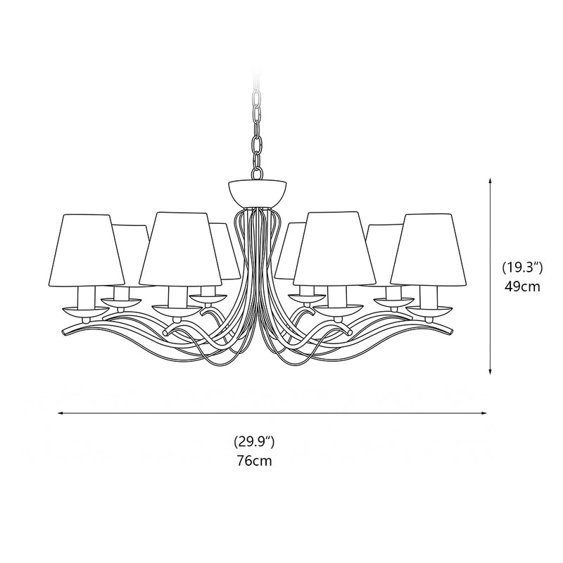 Evander Brass Chandelier