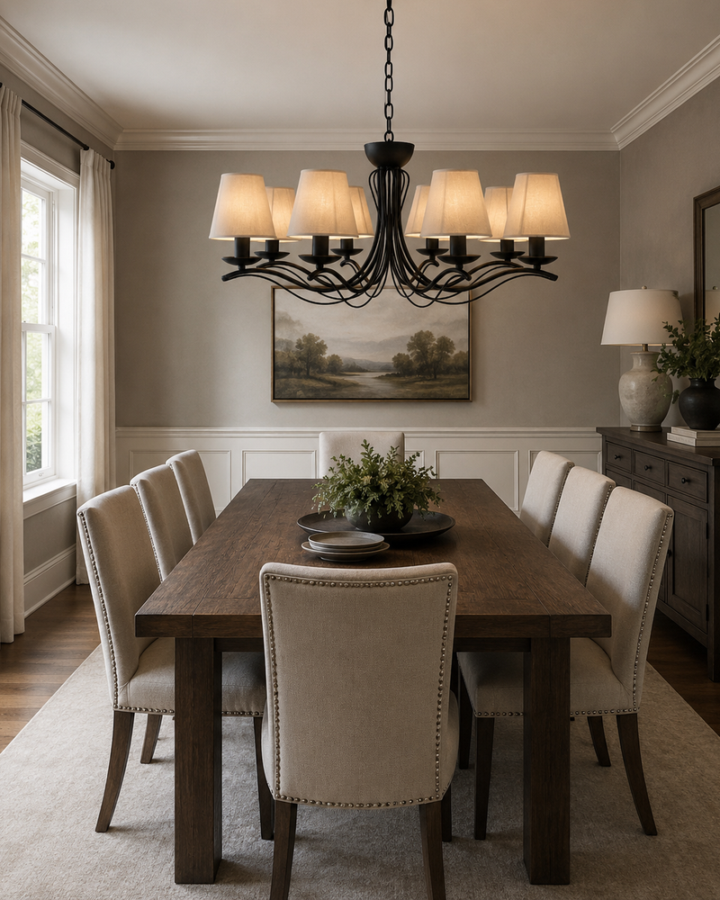 Evander Brass Chandelier