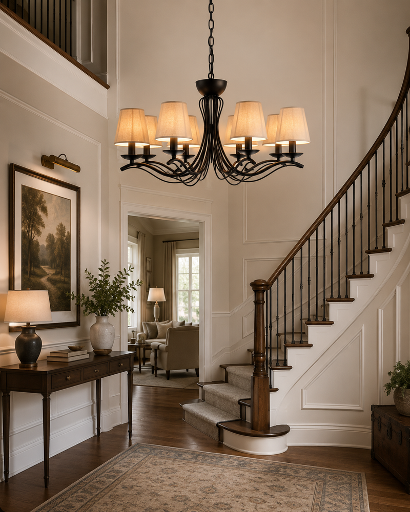 Evander Brass Chandelier