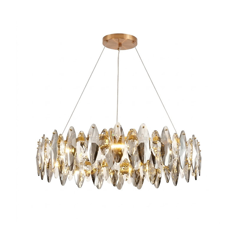 Evander Crystal Halo Chandelier