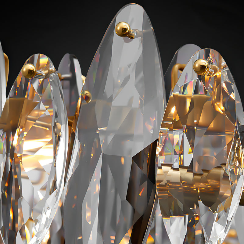 Evander Crystal Halo Chandelier