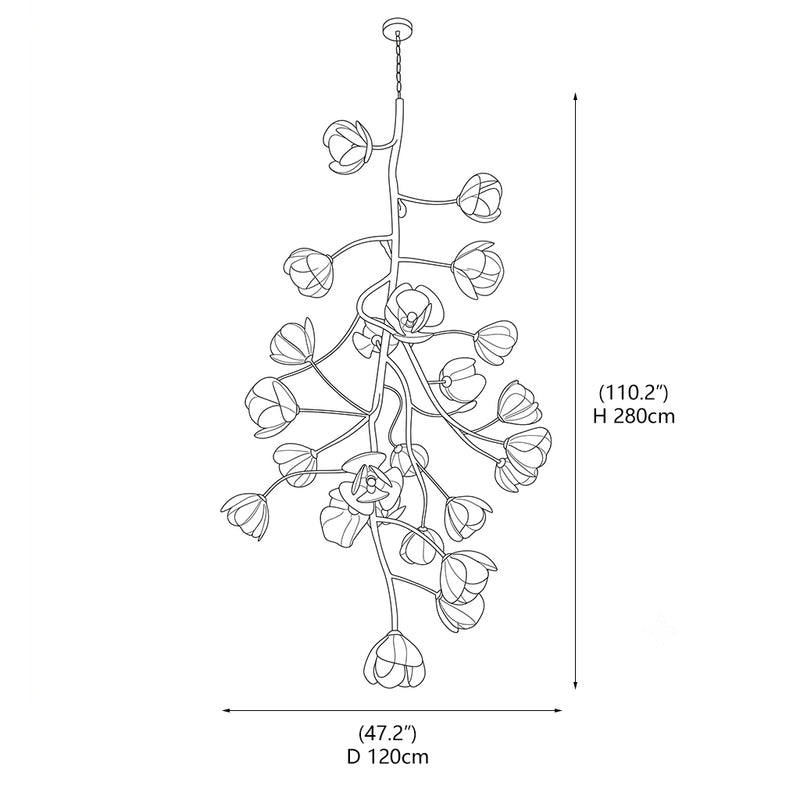 Evangeline Botanical Chandelier