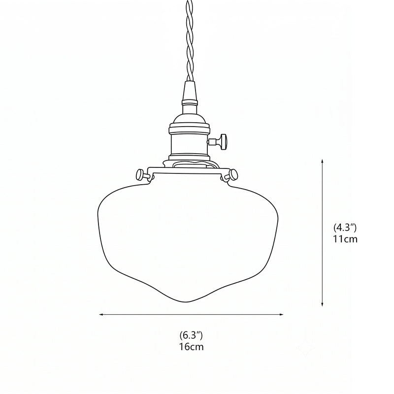Evelyn Opaline Drop Pendant Lamp