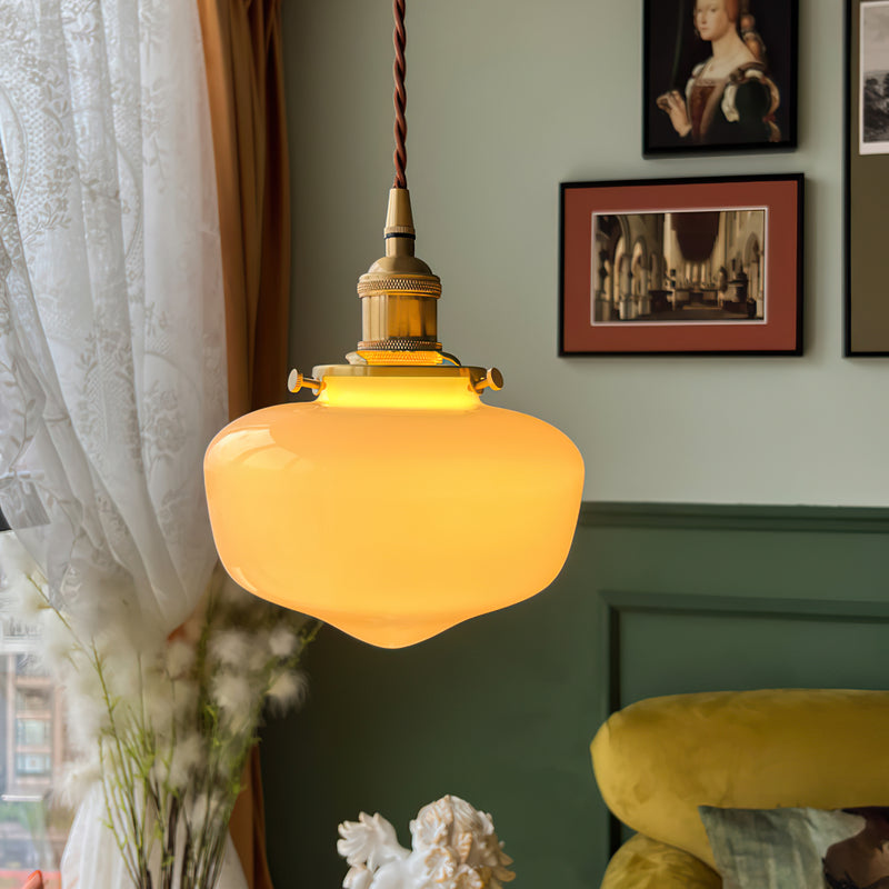 Evelyn Opaline Drop Pendant Lamp