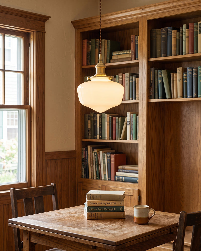 Evelyn Opaline Drop Pendant Lamp