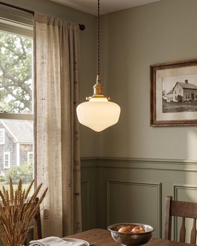 Evelyn Opaline Drop Pendant Lamp