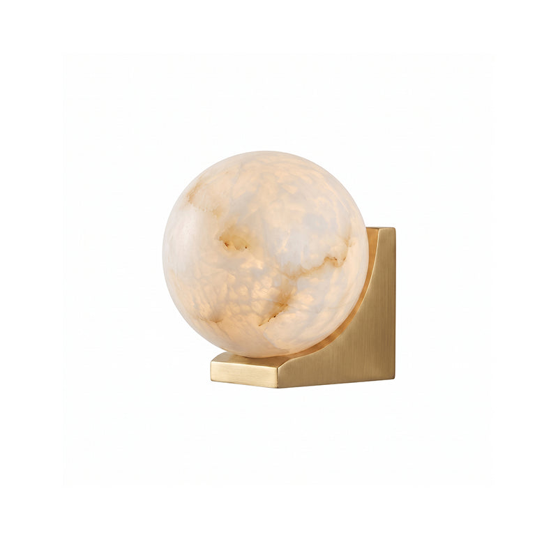 Evelyn Orb Alabaster Wall Sconce