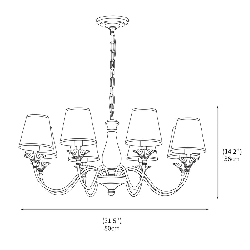 Evelyn Vintage Chandelier
