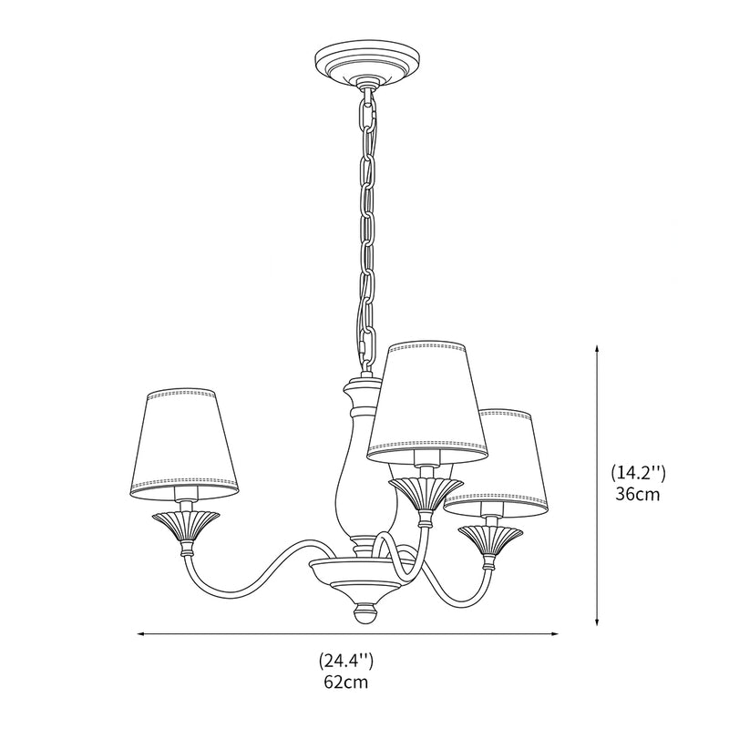 Evelyn Vintage Chandelier