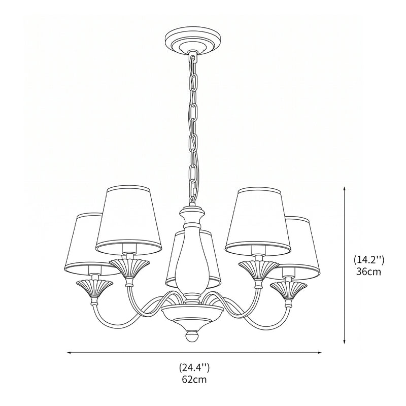 Evelyn Vintage Chandelier