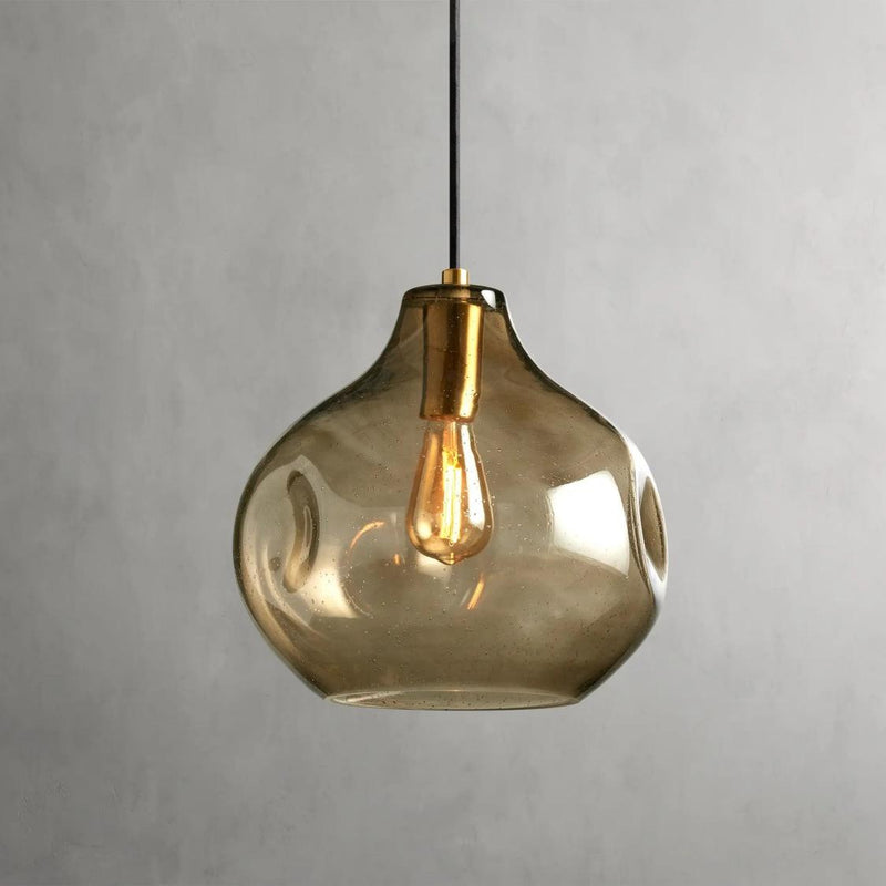 Ezra Organische Glazen Hanglamp