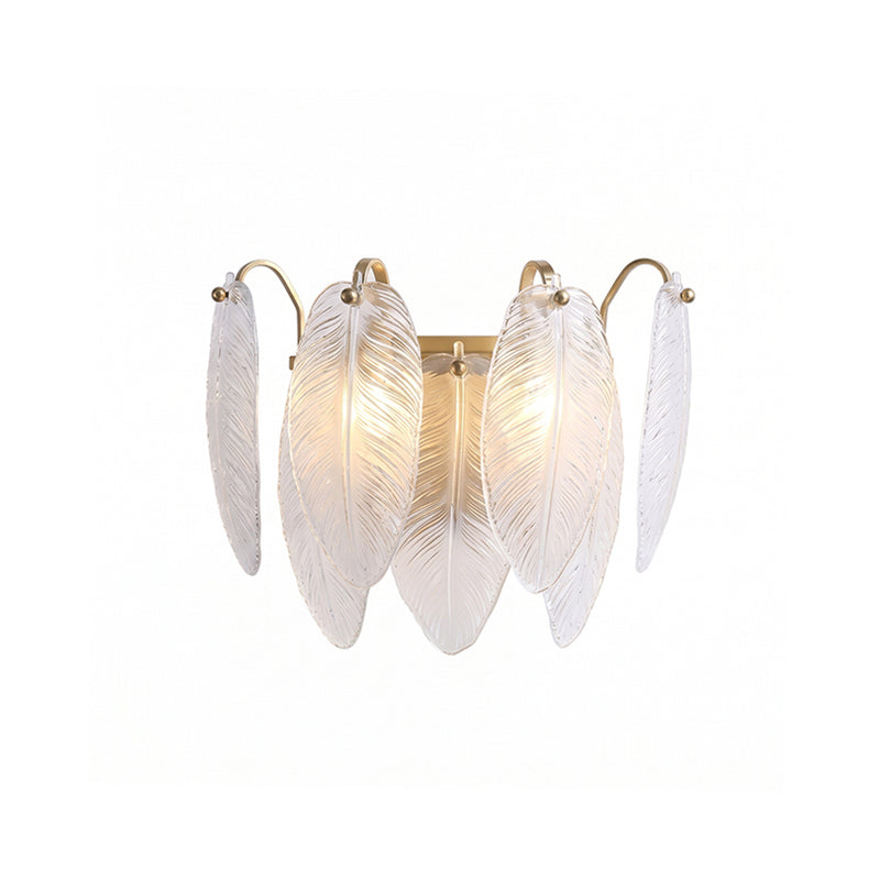 Feather Glass Wall Sconce