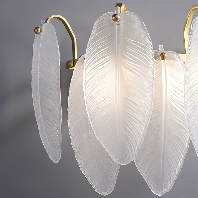 Feather Glass Wall Sconce