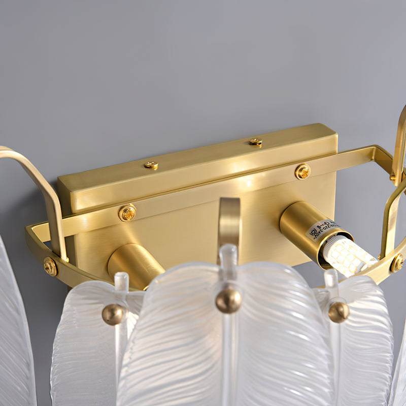 Feather Glass Wall Sconce