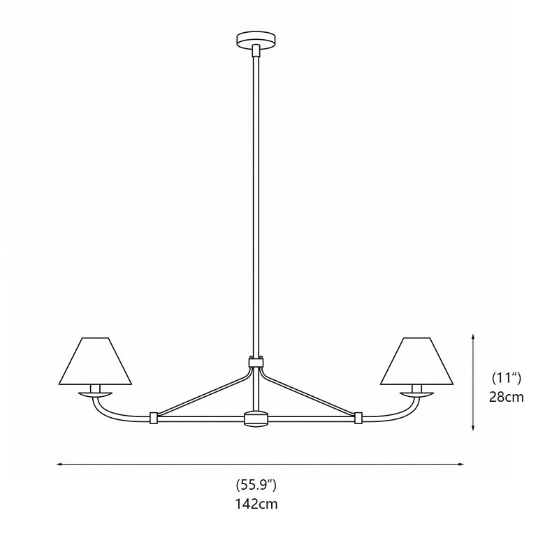 Fiddler Linear Chandelier