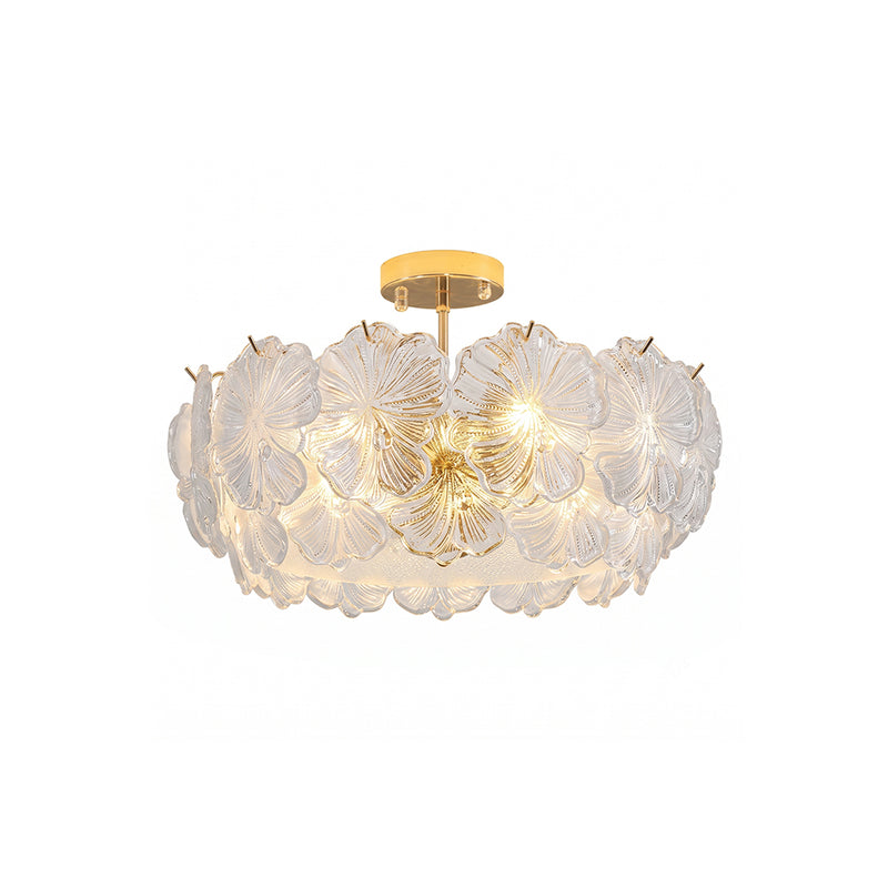 Fiorella Glass Semi-Flush Mount
