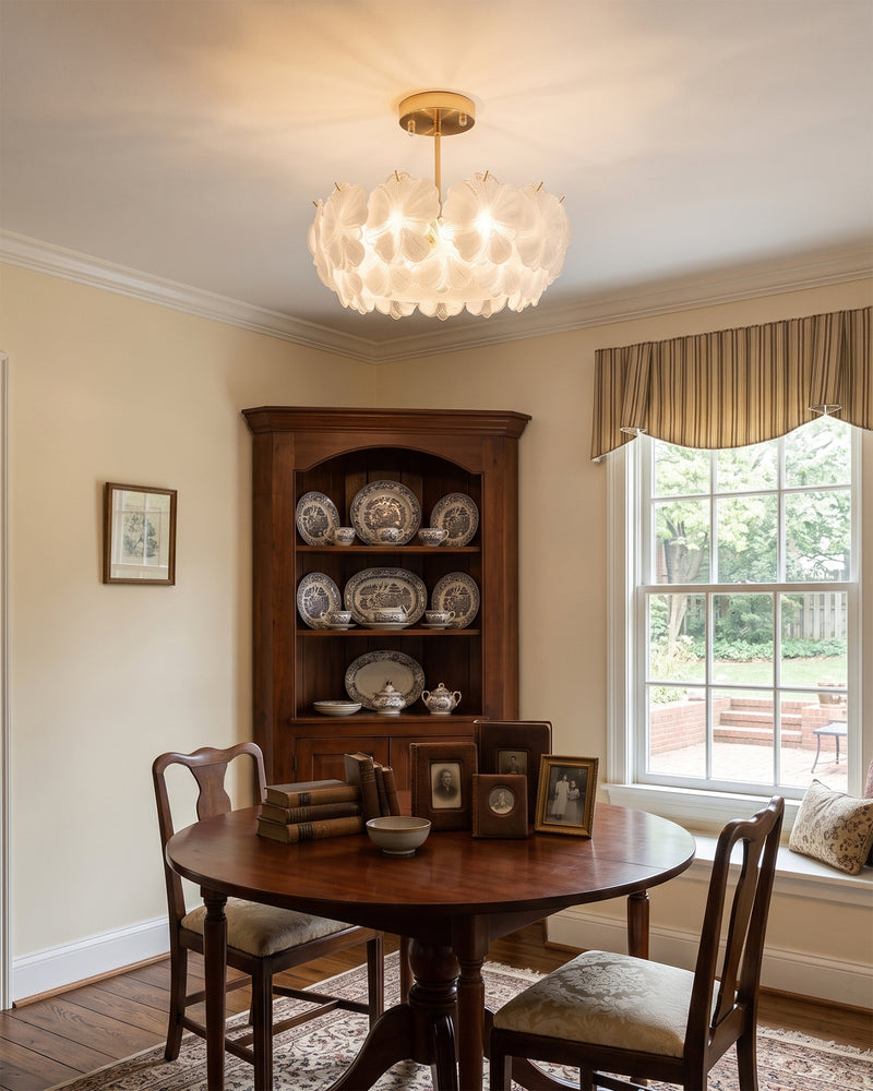Fiorella Glass Semi-Flush Mount