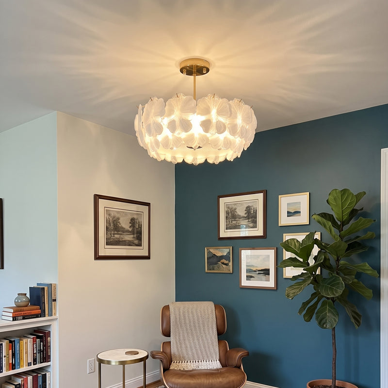Fiorella Glass Semi-Flush Mount