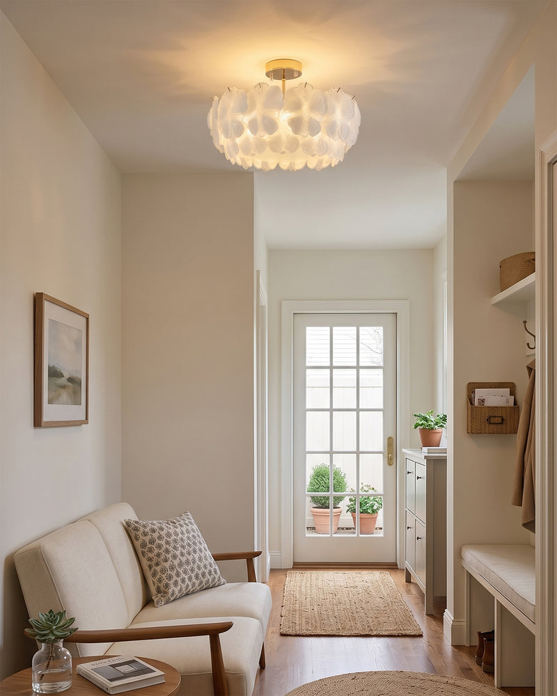 Fiorella Glass Semi-Flush Mount