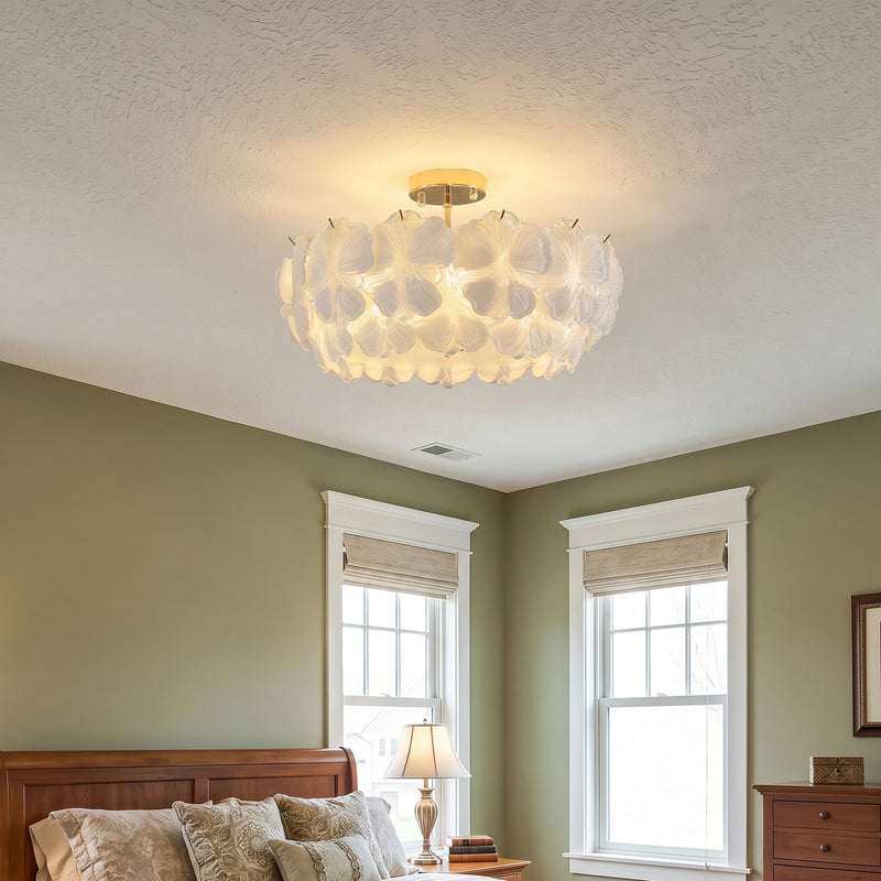 Fiorella Glass Semi-Flush Mount
