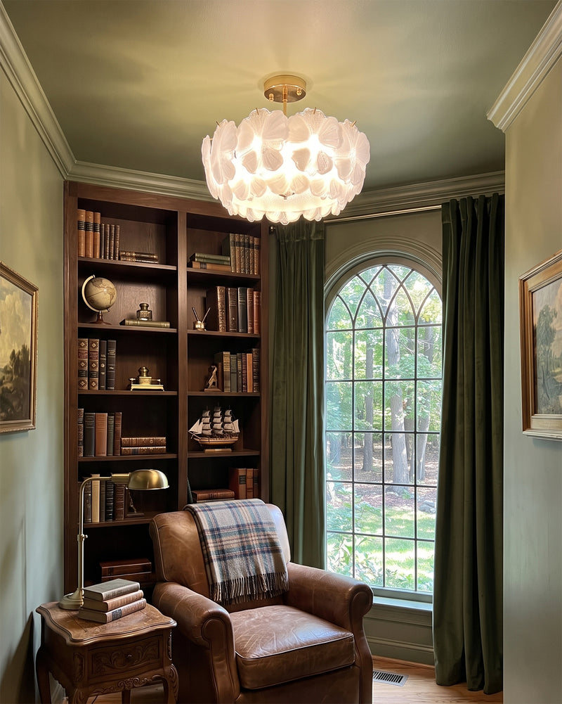 Fiorella Glass Semi-Flush Mount