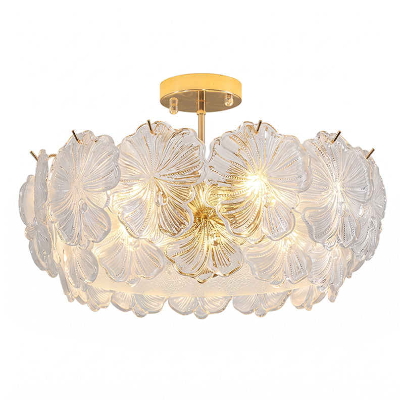 Fiorella Glass Semi-Flush Mount