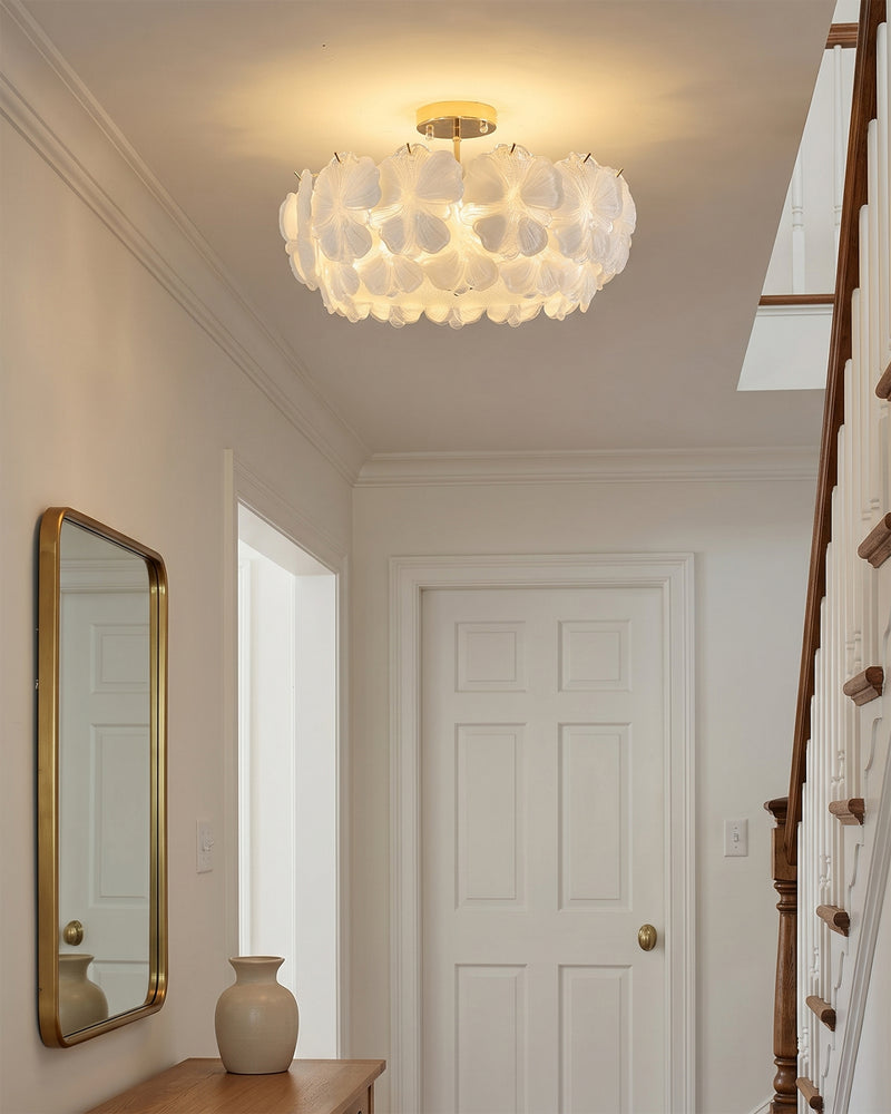 Fiorella Glass Semi-Flush Mount