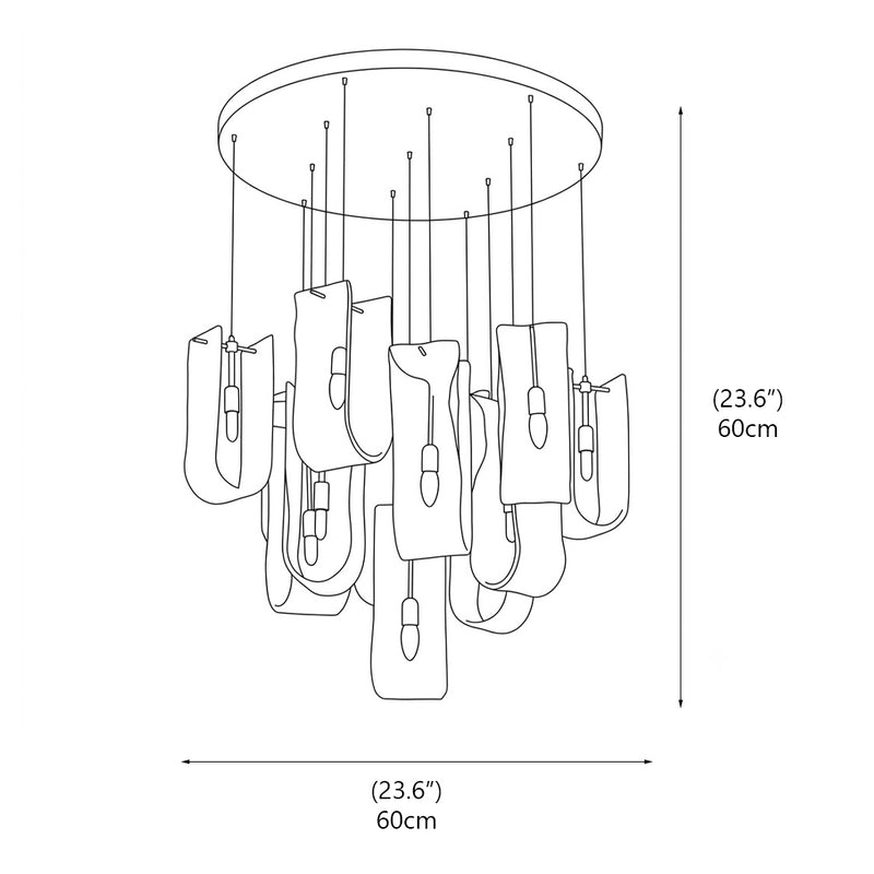 Fontaine Glass Chandelier