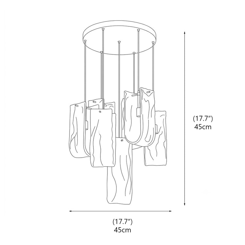 Fontaine Glass Chandelier