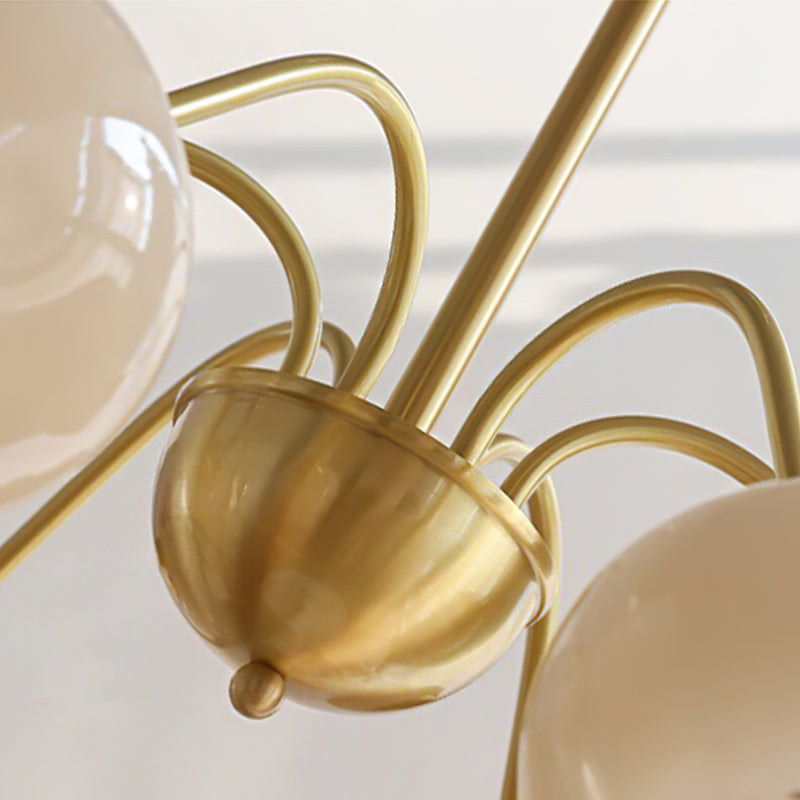 Frosted Tulip Chandelier