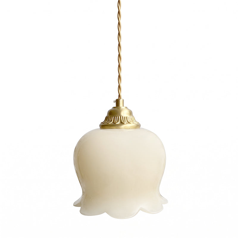 Frosted Tulip Pendant Light