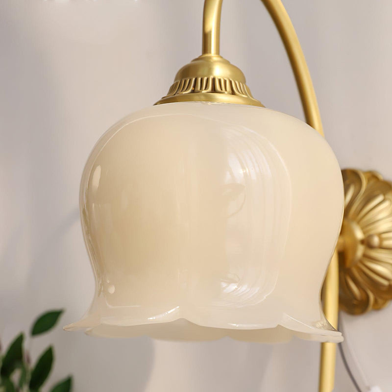 Frosted Tulip Wall Sconce