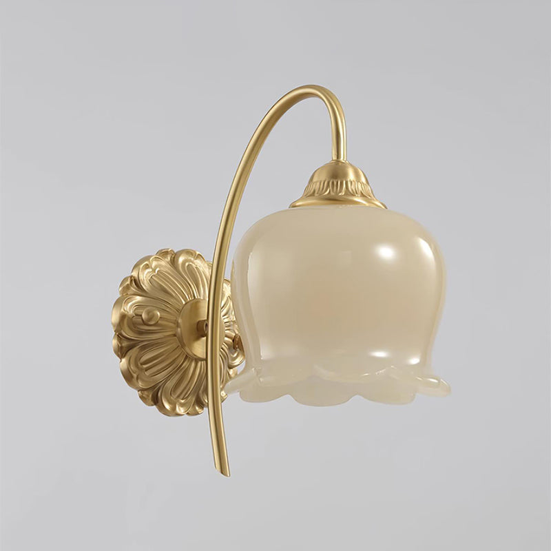 Frosted Tulip Wall Sconce