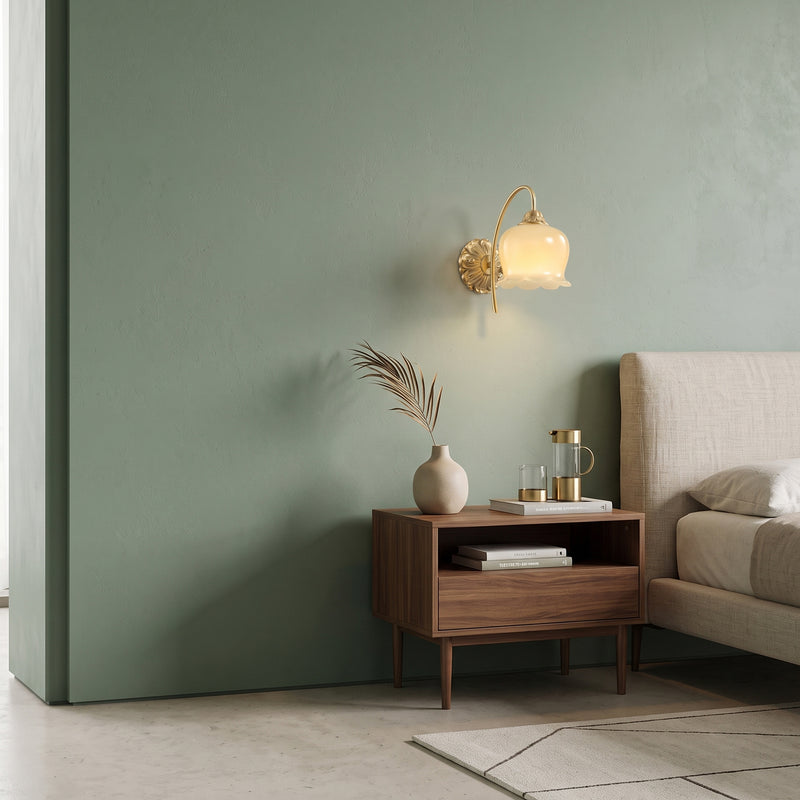 Frosted Tulip Wall Sconce