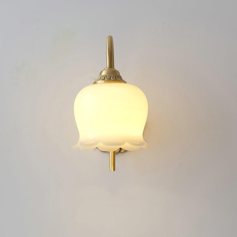 Frosted Tulip Wall Sconce