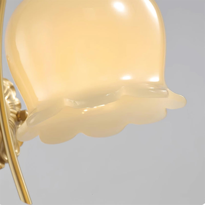 Frosted Tulip Wall Sconce