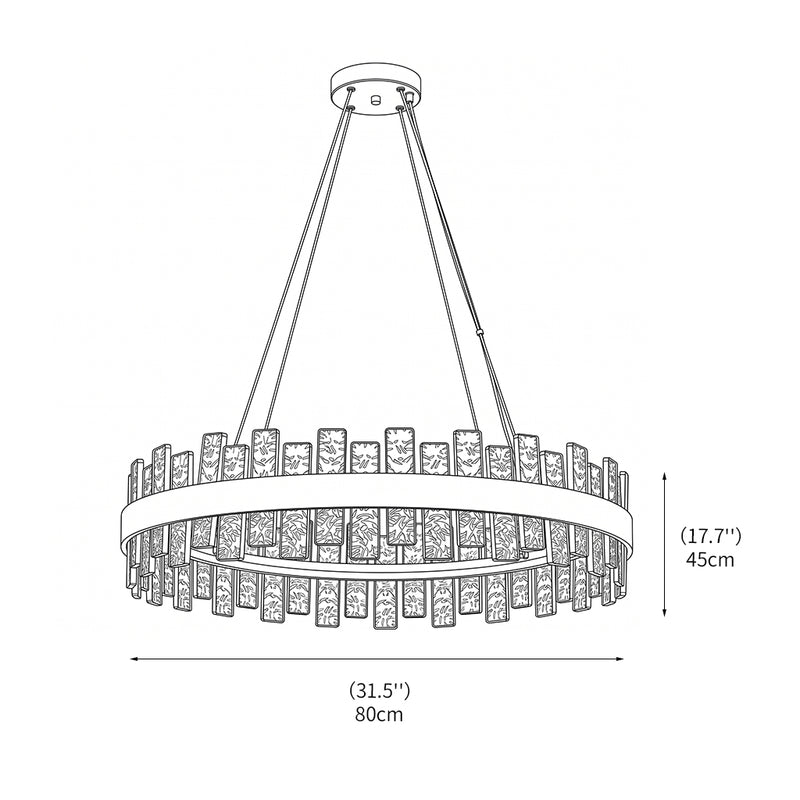 Gatsby Glass Chandelier