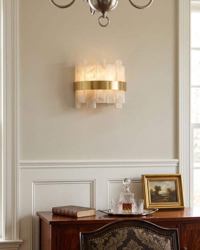 Calder Alabaster-Wandleuchte