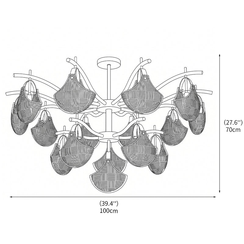 Gemma Glass Chandelier