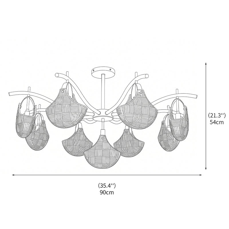 Gemma Glass Chandelier
