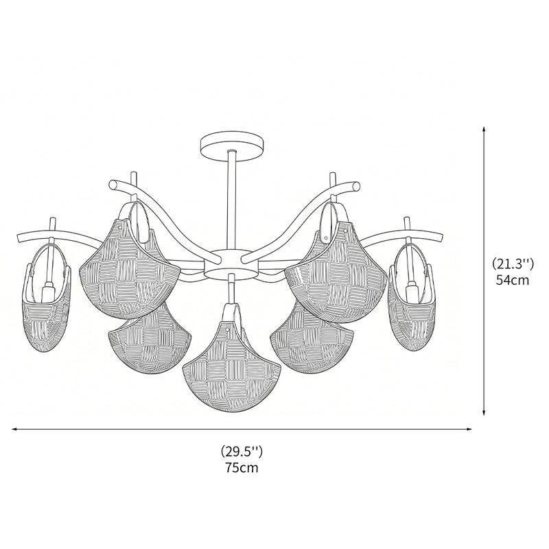 Gemma Glass Chandelier