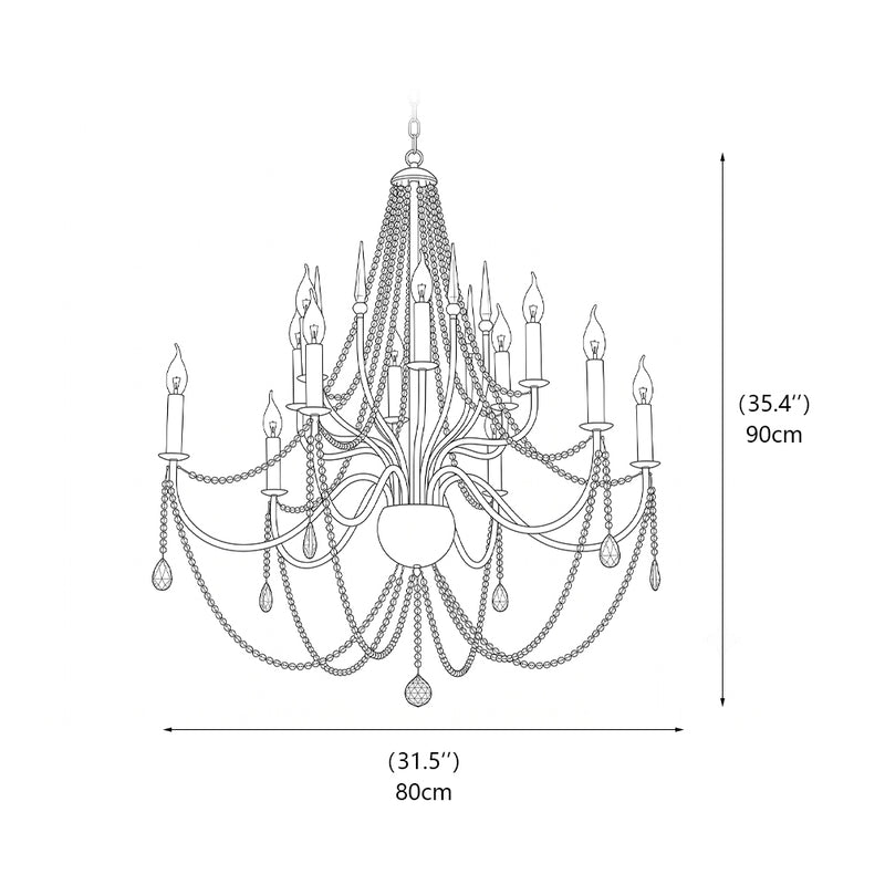 Genevieve Crystal Chandelier