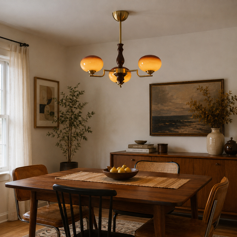 Gildora Caramel Glass Chandelier
