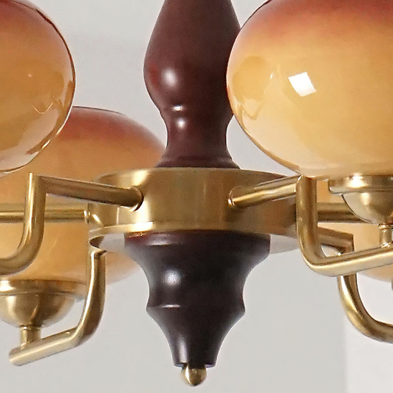 Gildora Caramel Glass Chandelier