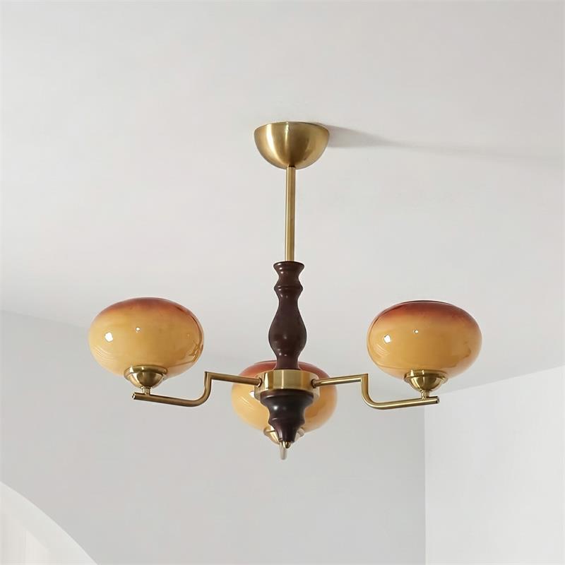 Gildora Caramel Glass Chandelier