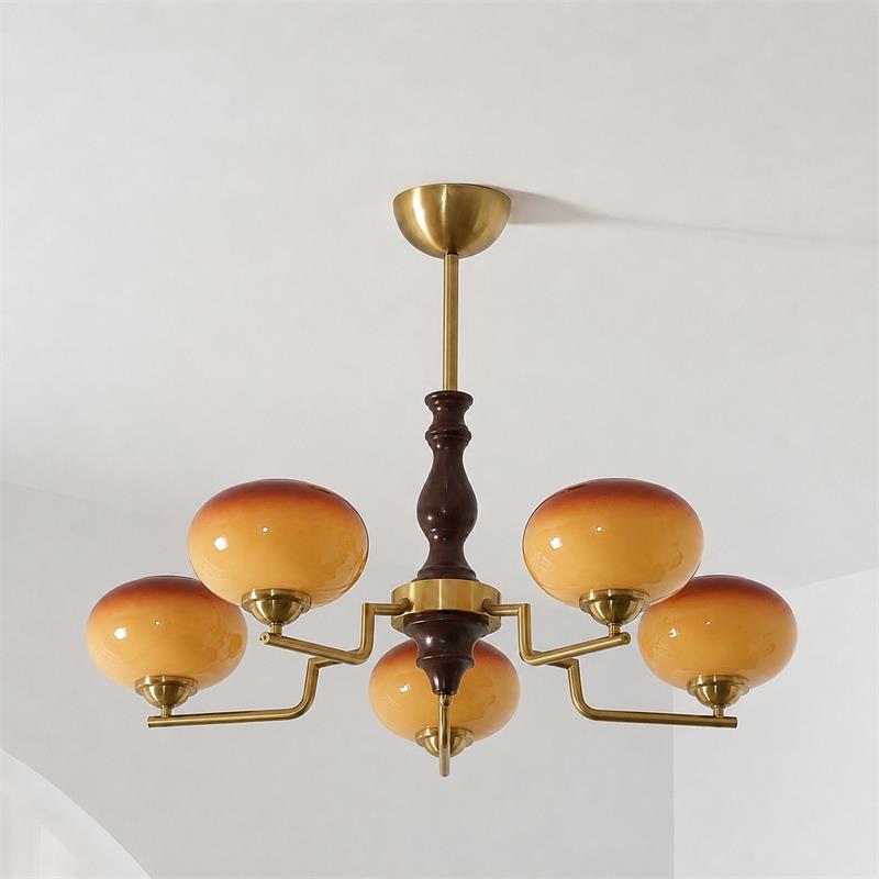 Gildora Caramel Glass Chandelier