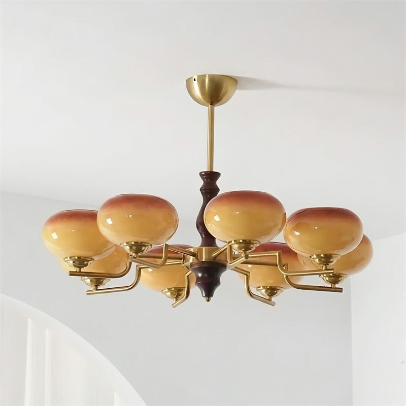 Gildora Caramel Glass Chandelier