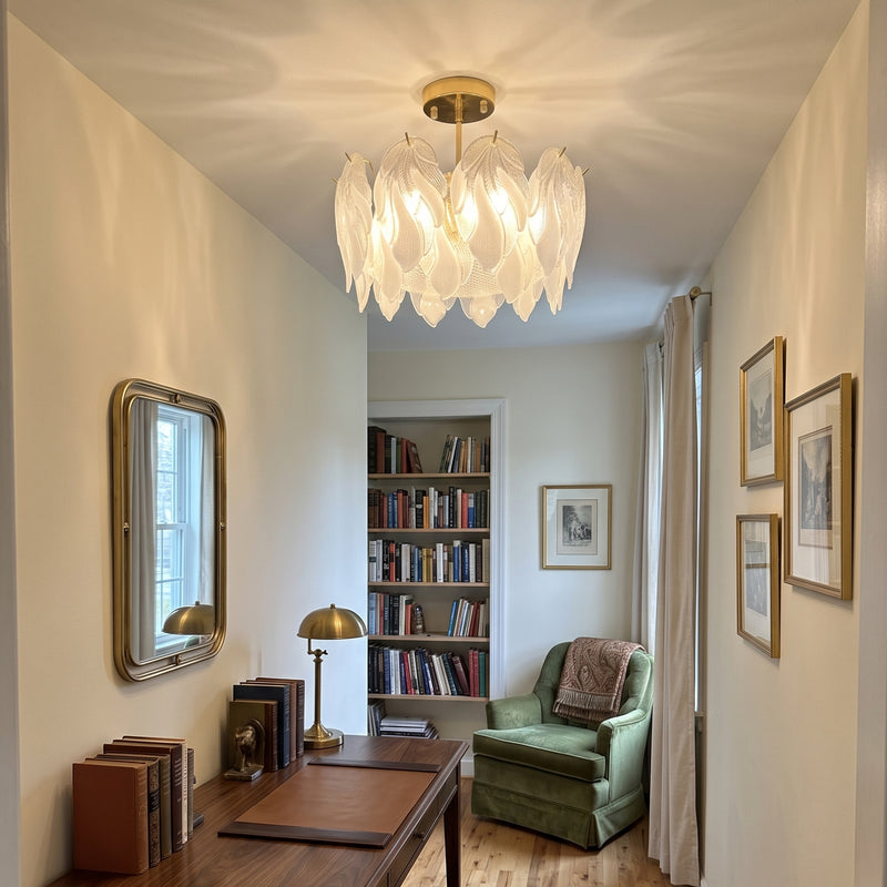 Giselle Glass Semi-Flush Mount