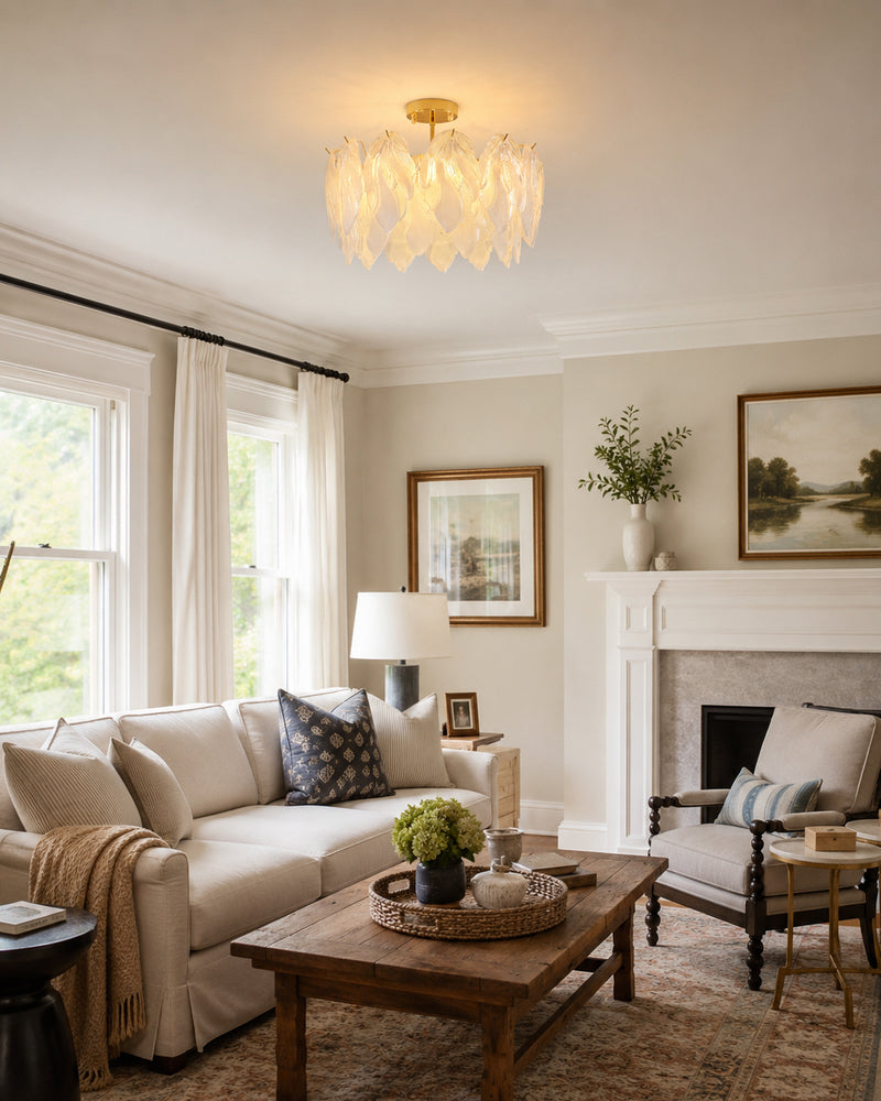 Giselle Glass Semi-Flush Mount