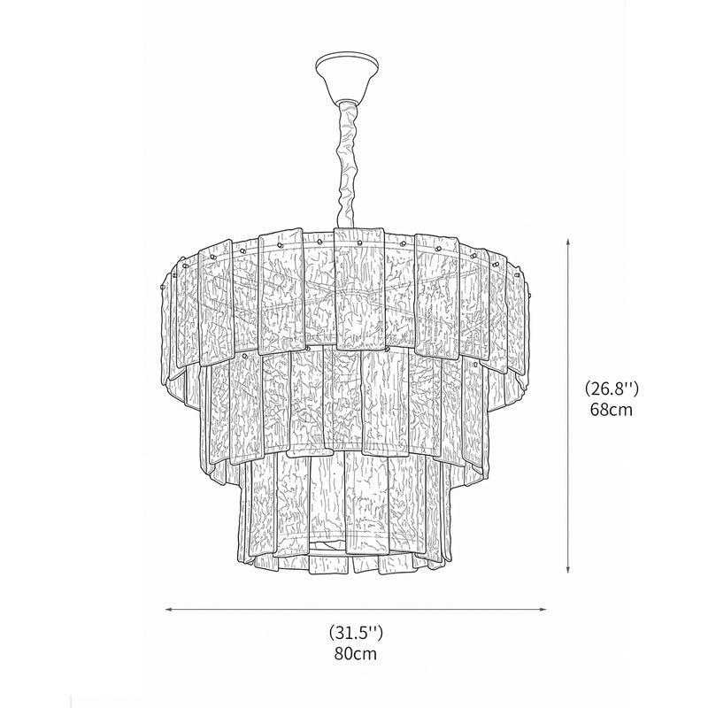 Glace Drum Chandelier